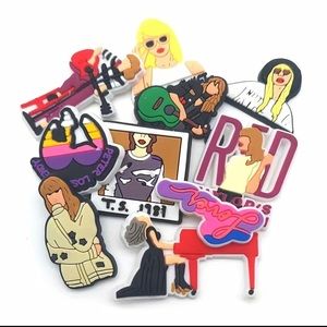10 PC Taylor Swift Crocs Charms